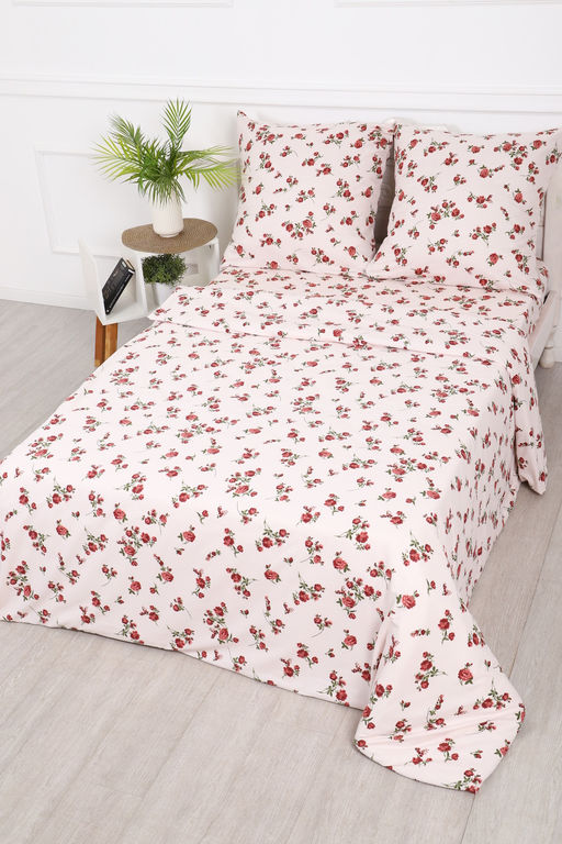 Постельное белье Розы прованс полисатин, наволочки 70х70см
