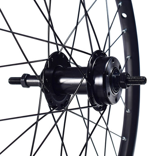 Колесо велосипедное 20" заднее в сборе, алюминий, под трещ, диск 6-болт, без гаек