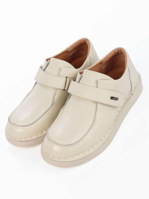 01-D7581-2 BEIGE Ботинки демисезонные женские (натуральная кожа)