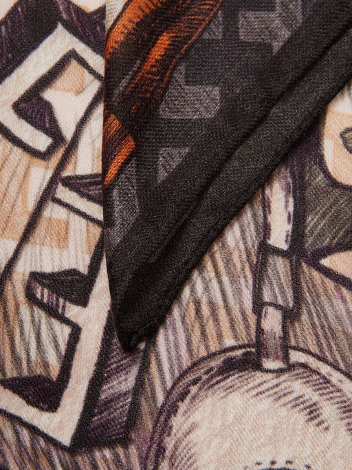 Платок жен. шерсть+шелк 110х110 JG43-8529-10