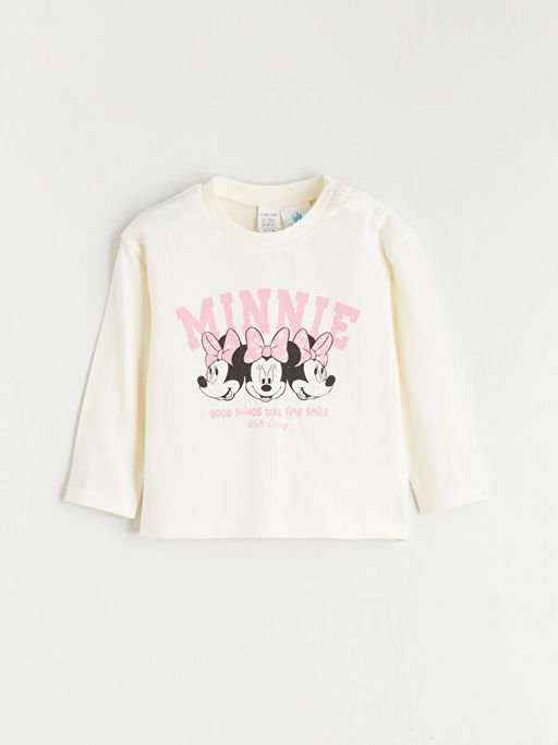 Minnie Mouse Bask?l? K?z Bebek Ti??rt ve Tayt