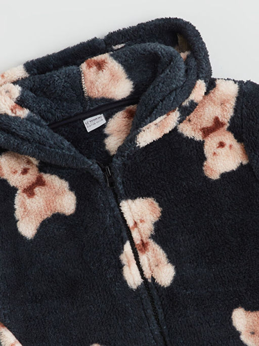 Kap??onlu Fermuarl? K?z ?ocuk Sweatshirt