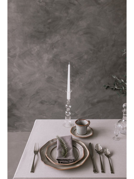 Тарелка Magistro Vintage, d=27 см, фарфор, серая фото 6