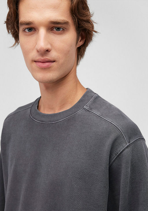 Gri Sweatshirt - Mavi фото 6