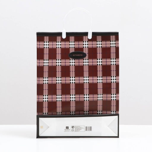 Цена за 10 шт. Пакет, «Клетка», мягкий пластик, 42×32 см, 120 мкм