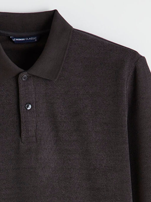 Polo Yaka Erkek Sweatshirt