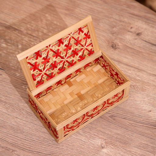 Шкатулка из бамбука, 17×10×7 см