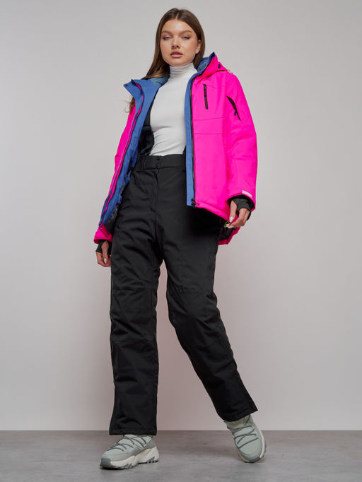 Горнолыжный костюм женский зимний розового цвета 005R - Chunmai фото 25