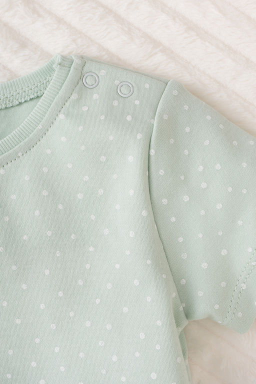 CROCKID СТОК! Фуфайка. Цвет: горошки на дымчатом нефрите фото 5