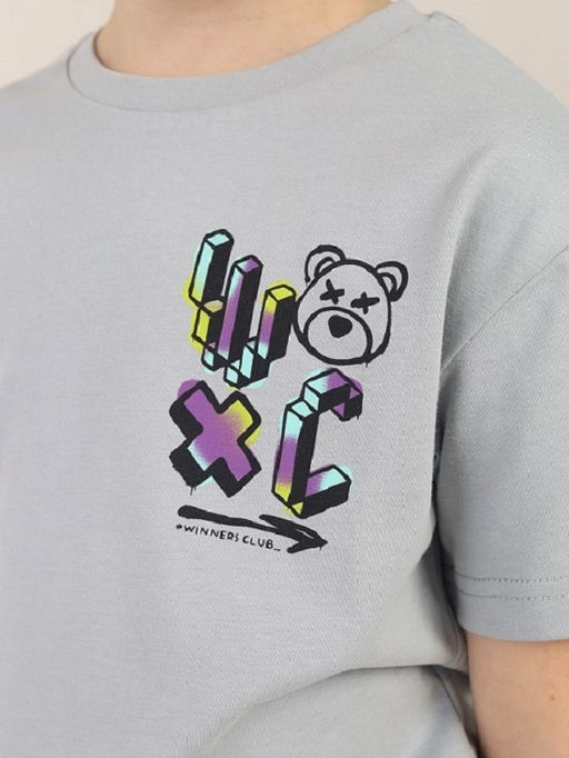 CRB wear / CWKB 63974-23-425 Футболка для мальчика,серый  фото 4