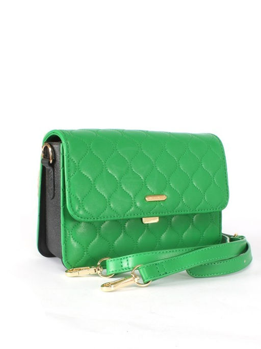 Сумка женская искусственная кожа DJ-CH 21113-GREEN, 1отд, плечевой ремень, зеленый SALE 253971 - Adelia фото 6
