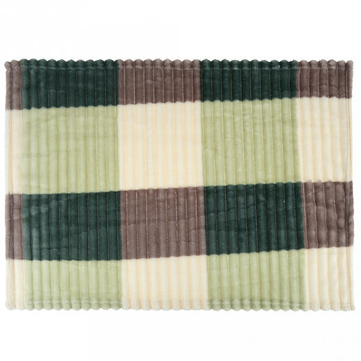 Подстилка-плед для животных 50х70см Эвкалипт, велсофт Orrizonte Print набивной, тиснение полоса, полиэстер 100%, плотность 270г/м2, упаковка пакет ПП 35х45см, т.м. Pet toys (Россия)  фото 2