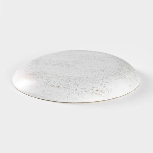 Блюдо для фруктов Доляна «Ундина», 19.5×3 см, золотое с белым