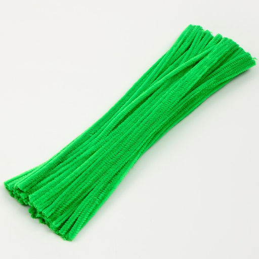 Синельная проволока, набор 50 шт., светло-зелёная, 30 см