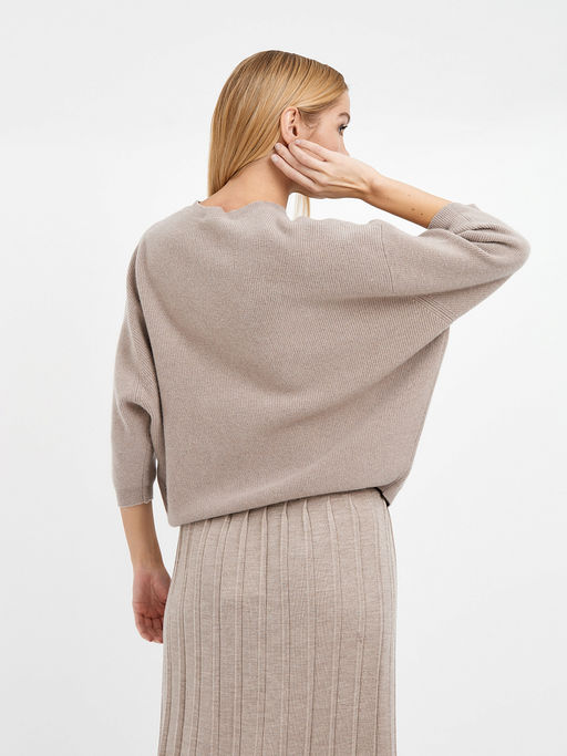 джемпер женский бежевый из шерсти - Glenfield фото 7