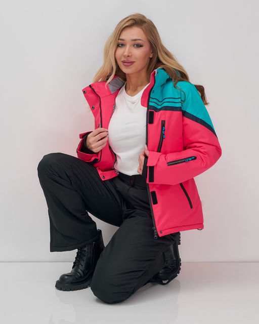 Горнолыжный костюм женский зимний розового цвета 02390R - Mtforce фото 12