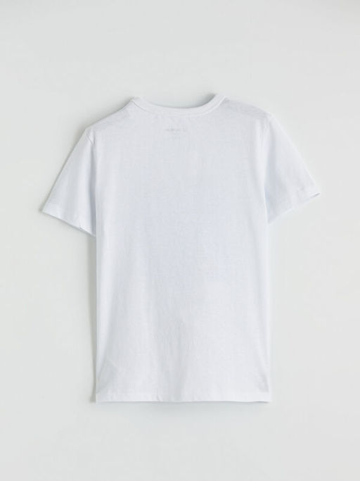 Bisiklet Yaka Bask?l? Erkek ?ocuk Ti??rt