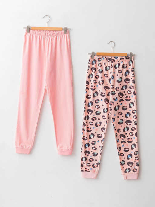 Beli Lastikli K?z ?ocuk Pijama Alt 2li
