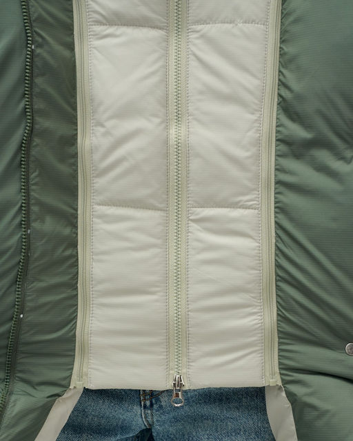 Куртка двубортная женская зимняя с капюшоном цвета хаки 7736Kh Бренд: Visdeer  фото 12