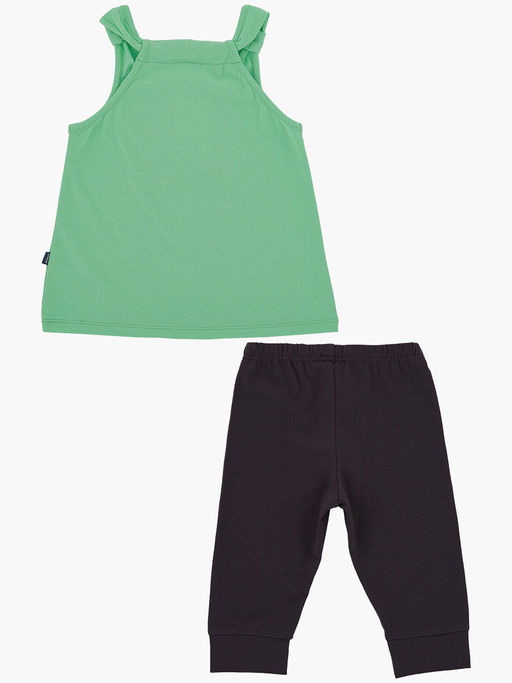 Комплект для девочки с принтом UD 6428/1690 св.зеленый - Mini maxi фото 5