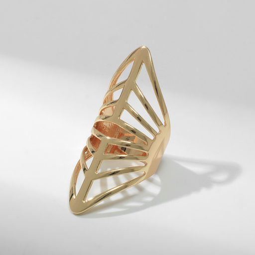 Кольцо металл Тренд пики, цвет золото, размер 16