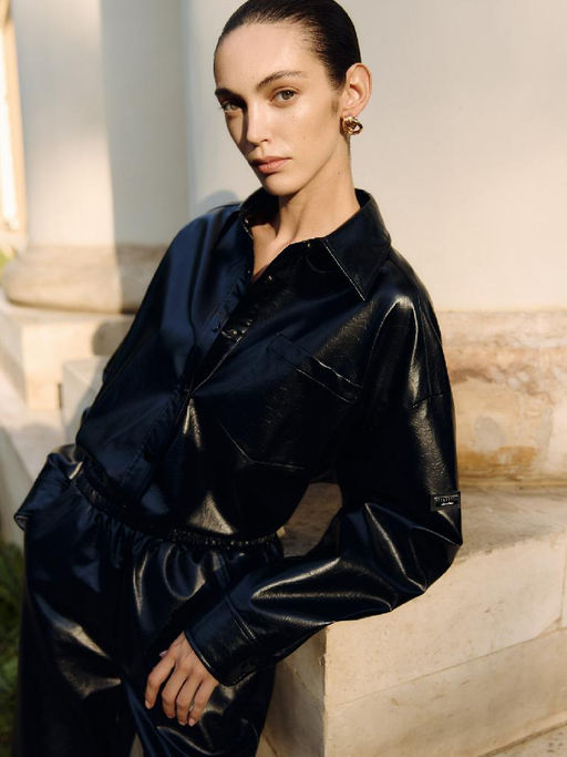 Рубашка женская 12411-33047 black - Eleganzza фото 9