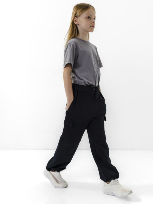 CHILLEASY 140011C-38 Брюки для девочки, Черный