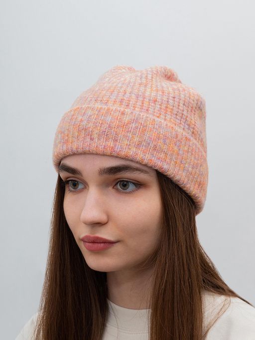 Шапка SEEBERGER арт. 18206-0 TURN-UP BEANIE (ярко-розовый)