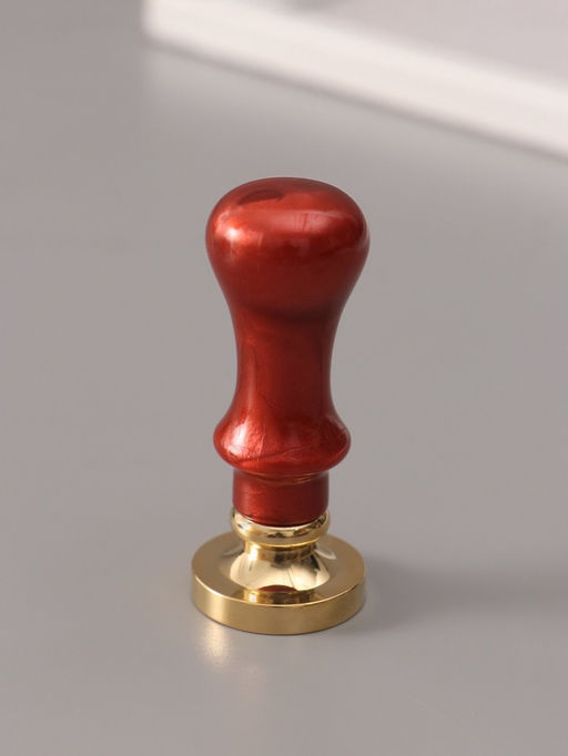 Печать для сургуча с пластиковой ручкой «Венок с буквой U», 2.5×2.5×6.3 см