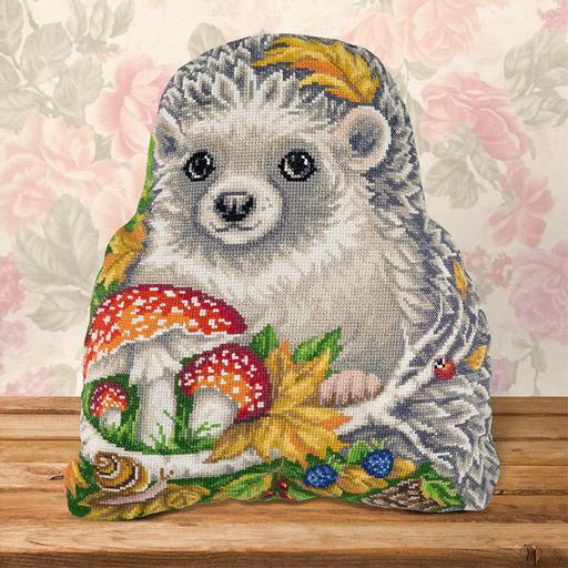 Набор для вышивания PANNA PD-1795 Подушка Лесной ежик 37 х 41 см