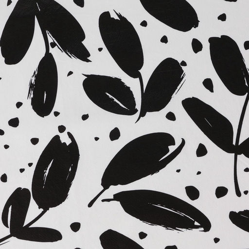 Скатерть на стол Доляна, 137×180 см, чёрно-белая