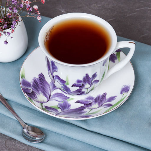 Чайный набор 2 предмета 250 мл PVC / GF3-2PV /уп 36/ костяной фарфор - Галеонтрейд фото 5