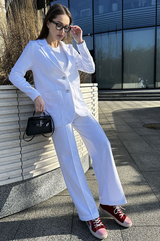 Костюм GO F3065/01-01.164-170 белый - Pirs фото 8