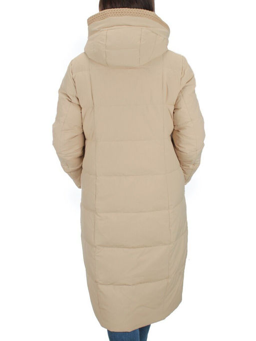 126 BEIGE Пальто зимнее женское (200 гр. холлофайбер) - Fashion фото 5