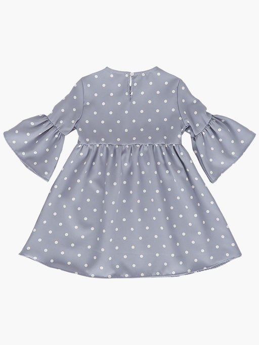 Платье для девочки нарядное детская одежда выпускной UD 6308 серый горошек - Mini maxi фото 5