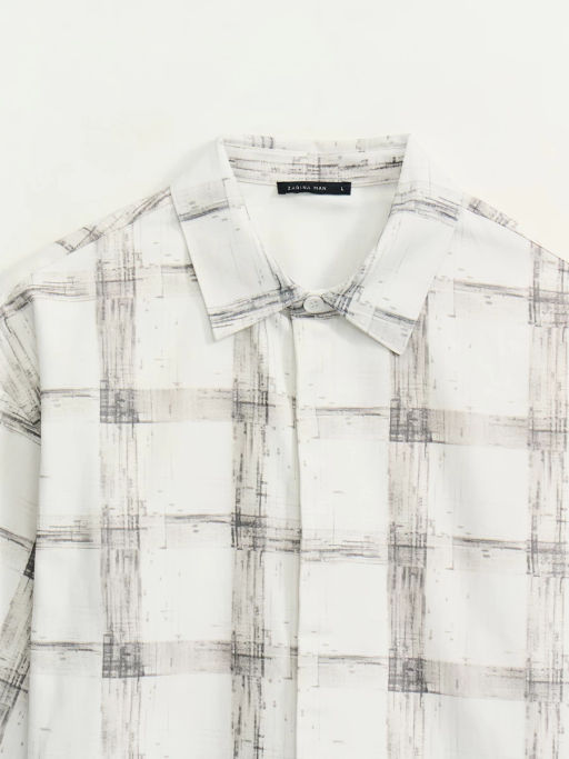 Рубашка в клетку relax fit / Zarina  фото 8