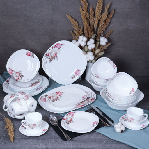 Столовый набор 41 предмет квадратный / 41/1186555957513595220 (6916) /уп 1/ серия Чайная роза - Галеонтрейд фото 22