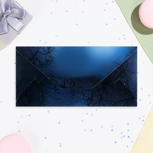 Цена за 10 шт. Конверт для денег С Днём Рождения! глиттер, ведьма, 17х8,5 см - Simaland фото 3