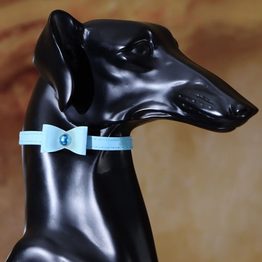 Ошейник Сияние с бусиной и бубенчиком, 29 х 1 см, ОШ 21-26, голубой - Пижон фото 5