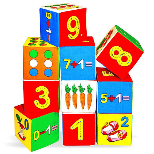 Мягкие кубики «Умная математика», набор