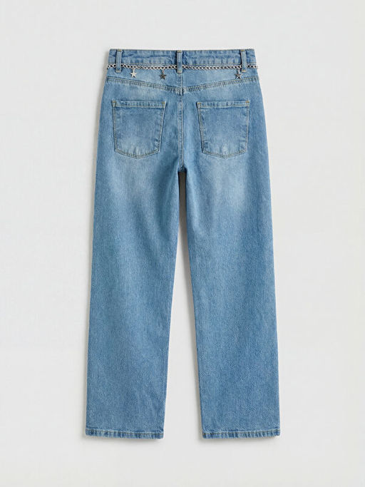 Straight Fit K?z ?ocuk Jean Pantolon