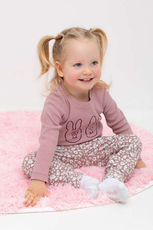 Crockid _ КР 400639/серая пудра,винтажные цветы к441 брюки д/дев яс