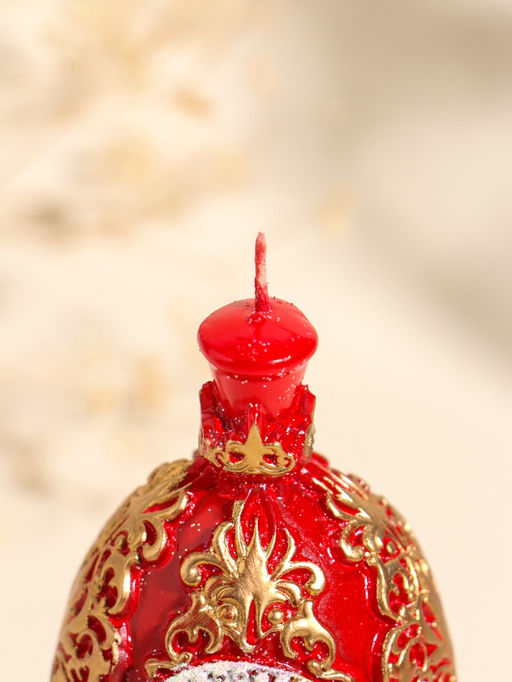 Свеча декоративная Пасхальное яйцо с орнаментом, 5?12 см, 95 г