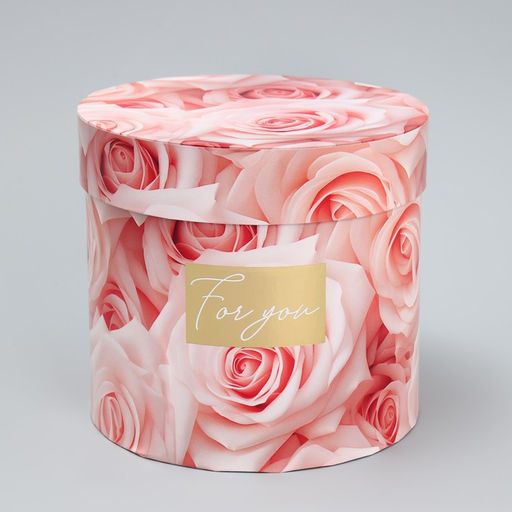 Набор коробок для цветов 4 в 1, упаковка подарочная, Нежные цветы, 14?14?13 см - 20?20?17.5 см