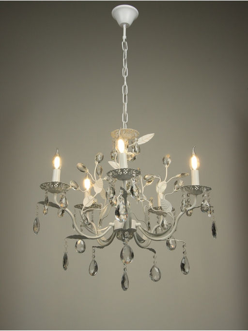 Люстра Astrid=5×40 Вт Е14 белый 60×60×60+50 см