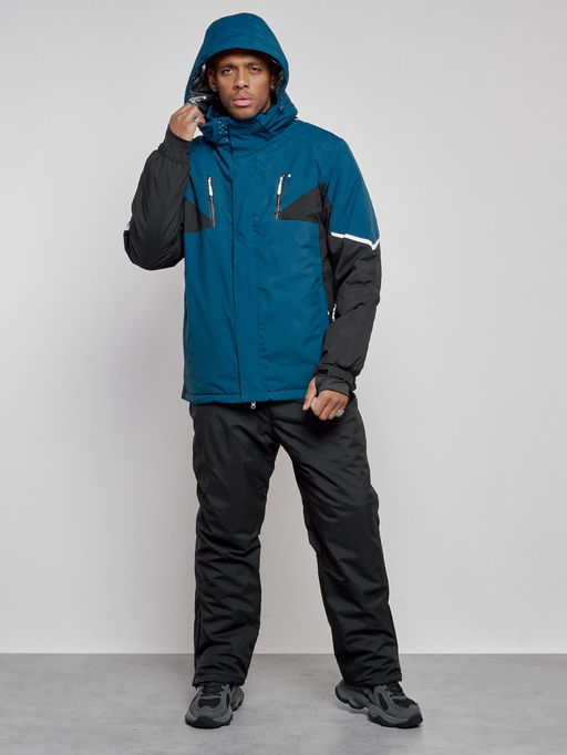Горнолыжный костюм мужской зимний синего цвета 6319S - Leifensh фото 5
