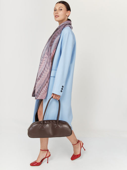 Большой, мягкий, тонкий и очень нежный двусторонний палантин с рисунком - Tantino фото 3