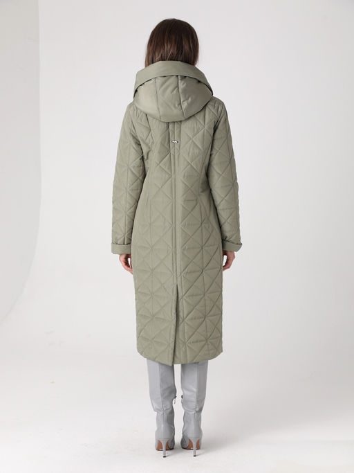 24307 Пальто дем. оливковый - Dizzyway фото 3