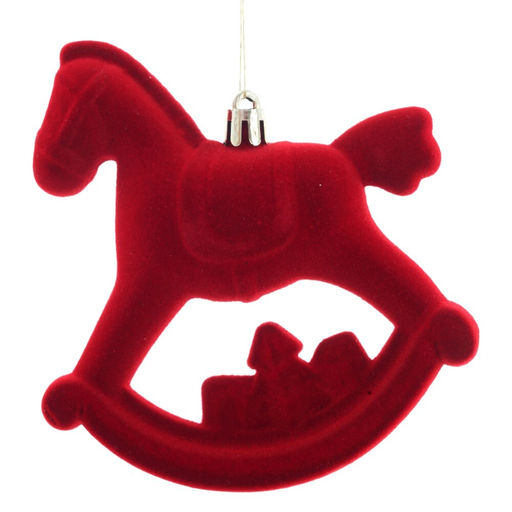 Набор из 2шт, Украшение новогоднее "Лошадка", L10 W5 H11 см