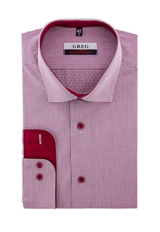 Сорочка мужская длинный рукав GREG 661/131/8220/ZV/1  фото 3